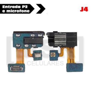 Imagem de Entrada fone P2 e microfone celular SAMSUNG modelo J4