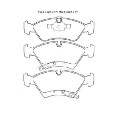 Imagem de Pastilha De Freio Meriva 1.8 Dianteira Com Alarme Sistema Teves 2104 S