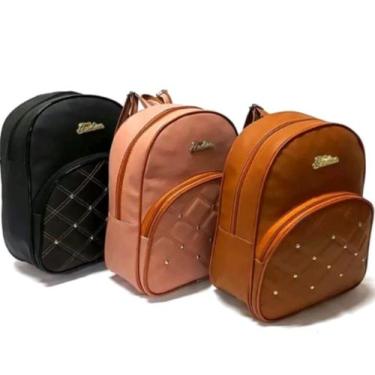 Imagem de Mochila Feminina Pequena Passeio - Carvalho, Preto