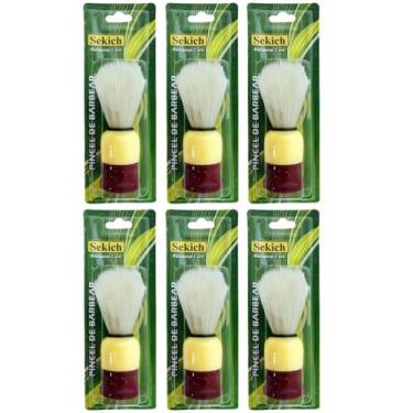 Imagem de Kit 6 Pincel De Barbear 979BM - Sekich