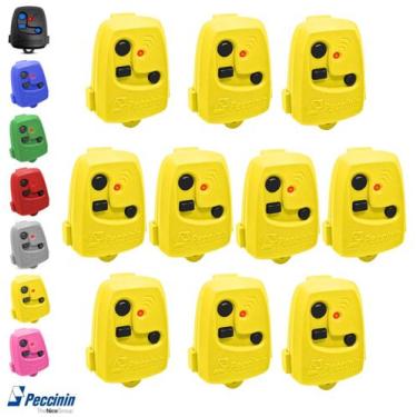 Imagem de Kit 10 Controle Remoto De Portão Eletrônico Peccinin Original, Amarelo