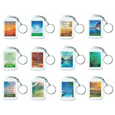 Imagem de Chaveiro Personalizado 3x4 Salmos Lembrancinha - 55 Unidades - Russo A