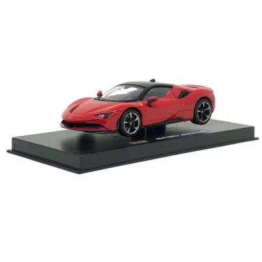 Imagem de Miniatura Carro Ferrari SF90 Stradale Vermelho 1/43 Burago 36911 - Bbu