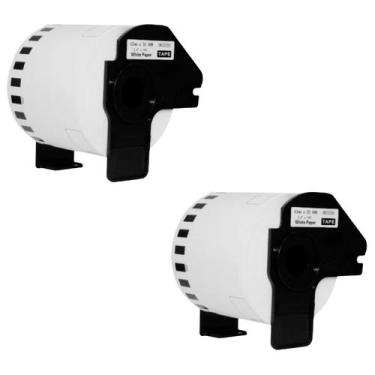Imagem de 2 Rolo Etiqueta Comp P/ QL-800 Dk-2205 62mmX30.48mts c/Supor - MasterP