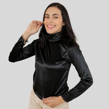 Imagem de Blusa de Veludo Segunda Pele Cacharrel Moda Feminina - Mayara Manzano,