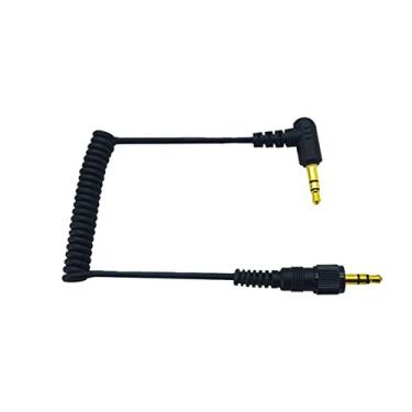 Imagem de Discturnkey Cabo auxiliar TRS de 3,5 mm, adaptador de conector de cabo de áudio estéreo compatível com Sony D11/V1/D21 Sennheiser microfone sem fio, cabo auxiliar de áudio macho de 1/20.3 cm para