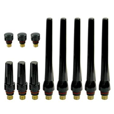 Imagem de Welding Knight Tampa traseira, 11 peças, consumíveis de tocha de soldagem Tig 57Y02 57Y03 57Y04Fit WP17/WP18/WP26