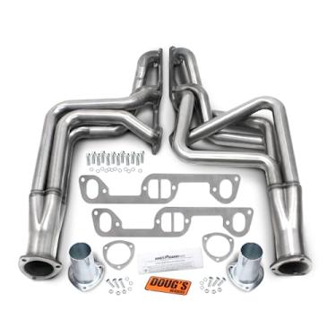 Imagem de Doug's D570-SS Cabeçote de tubo longo de aço inoxidável polido 304 para 70-81 Firebird 326-455, colecionador primário de 3 polegadas