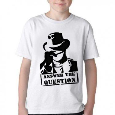 Imagem de Camiseta Infantil ou adulto Answer the question Blusa Criança todos ta