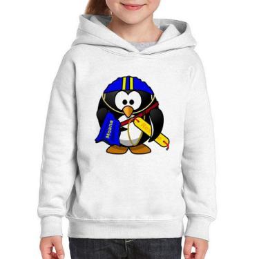 Imagem de Moletom Infantil Pinguim Salva Vidas - Foca na Moda, Branco, 6