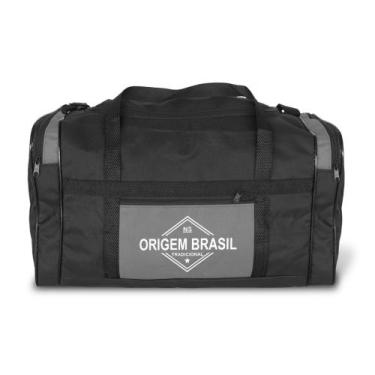 Imagem de Bolsa de Viagem e Academia Média N5 Lona Origem Brasil, Cinza
