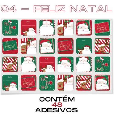 Imagem de Cartela Adesivo Presente Infantil Feliz Páscoa Natal Festas - Cromus, 
