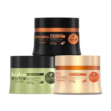 Imagem de Kit Cronograma Haskell Encorpa Hidranutre Tutano 300g
