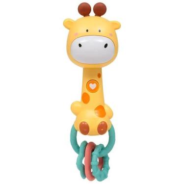Imagem de Brinquedo Interativo Chocalho Musical Girafa Buba Com Sons Sensíveis a