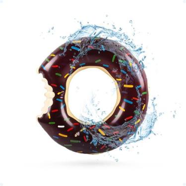 Imagem de Boia Piscina Redonda 48cm Infantil Piscina Inflável Pequena - Luatek, 