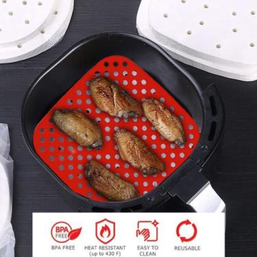 Imagem de Protetor Tapete Forro Silicone Airfryer Quadrado Universal - DAIWA/GED