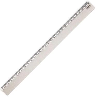 Imagem de Régua Plástica Super Cristal 30CM - Pacote com 10 Unidades - Waleu