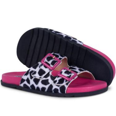 Imagem de Sandália Papete Rasteira de Fivela Confort Animal Print A9.05 A - Taka