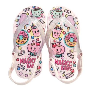 Imagem de Chinelo Menina Bebê Sandália Docinhos Magicc Baby, 21/22