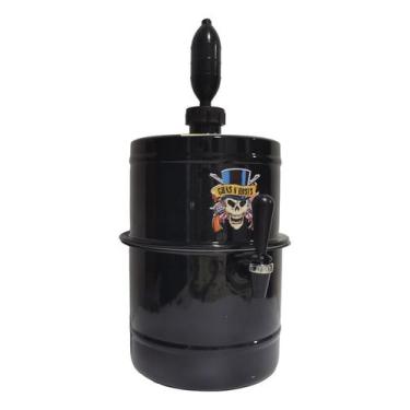 Imagem de Chopeira Gelo Cooler Portátil Cervejeira Guns N Roses Preta - BEER CHO