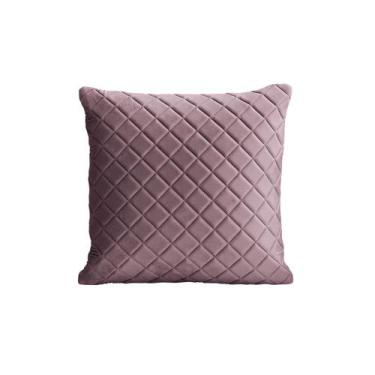 Imagem de Almofada Tressê 50x50cm Veludo Rosê - Nexta Casa