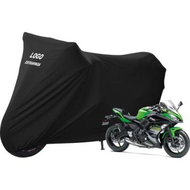 Imagem de Capa Sob Medida De Tecido Para Moto Kawasaki Ninja 650 - Mz, Preta