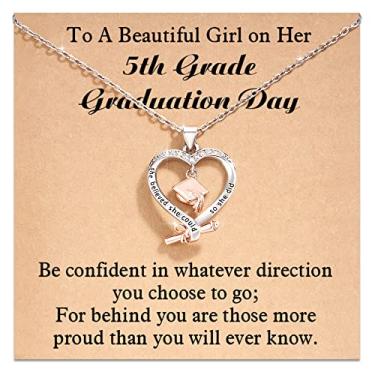 Imagem de Shonyin Presentes de formatura para ela 2023 Colar de formatura para mulheres meninas, presentes de graduação para neta filha, melhores amigas irmã, Aço inoxidável, Ágata