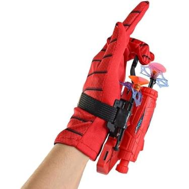Imagem de Luva Lança Teia Brinquedo Infantil Homem-Aranha - Lançador com Dardos Ventosa e Acessórios - Divertido e Seguro para Crianças
