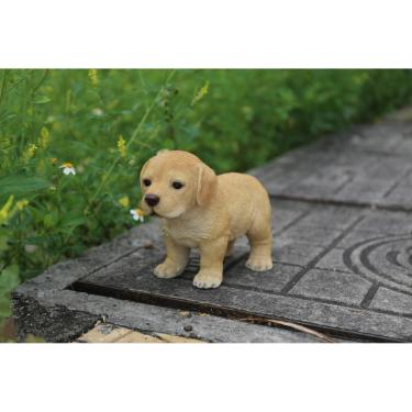 Imagem de Estátua de filhotes labrador amarelo em pé Hi-Line Gift Ltd