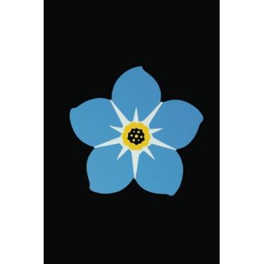 Imagem de FORGET-ME-NOT FLOWER Notebook: LINED paper, 120 page 6”x9” wide/legal ruled composition pad with POP ART cover for school, college, English, science, ... like to stay between the lines: Structured