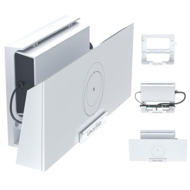 Imagem de Suporte de roteador Starlink Gen 3 2 em 1, suporte de parede/mesa para roteador Starlink V3 com kit de montagem de fonte de alimentação Starlink, acessórios para economia de espaço, suporte de