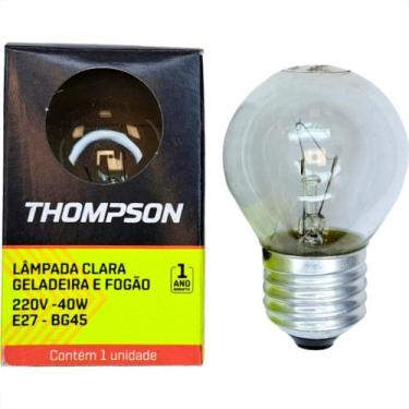 Imagem de Lampada Para Geladeira/Fogao/Lustre Thompson 40Wx220V. Clara - Kit C/1