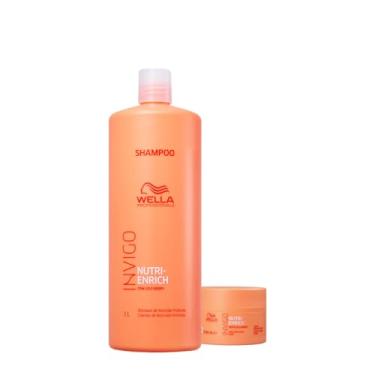 Imagem de Kit Wella Professionals Invigo Nutri-Enrich Shampoo Máscara 150 (2 produtos)