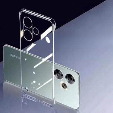 Imagem de Capa traseira rígida transparente sem moldura, capa para xiaomi poco f6 pro pocof6 pro à prova de choque, transparente, para poco f6