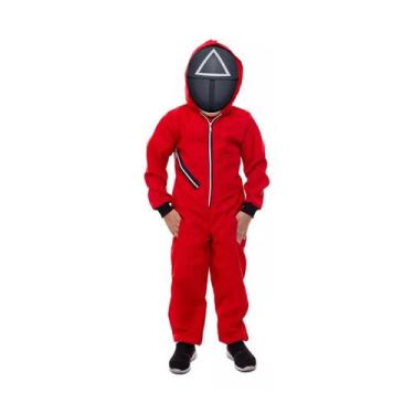 Imagem de Fantasia do Round 6 Infantil Unisex Cosplay com Mascara - Boo Fantasia