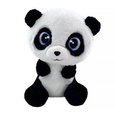 Imagem de Pelúcia Little Friends Panda Benício 30cm BR2229 - Multikids - MULTILA