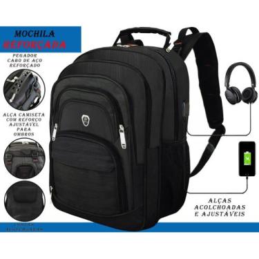 Imagem de Mochila Escolar Grande Faculdade Trabalho Masculina/Feminina Reforçada