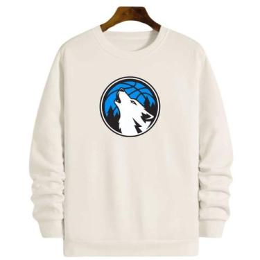 Imagem de Blusa Moletom Gola Basquete Minnesota Anthony Edwards Basketball - Loj