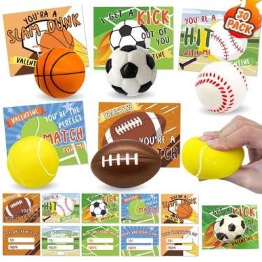 Imagem de Conjunto de Bolas Antiestresse para o Dia dos Namorados - com Cartões 