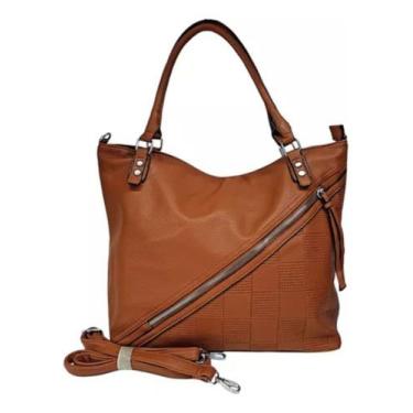 Imagem de Bolsa Feminina Couro Pu Transversal Luxo Viagem Trabalho - Alwy