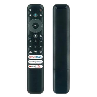 Imagem de Controle remoto de voz substituído RC813 FAB1 adequado para TCL Google TV Q6 Q7 QM8 S3 S4 Series 75S450G 55S450G 85S470G 65QM850G 75QM850G 50S450G 43S470G 50S470G 50S470G 0G, 55S 470G 58S470G 65S470G