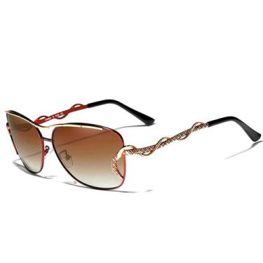 Imagem de Óculos de Sol Feminino Vintage Kingseven Proteção UV400 Gradiente NEW7