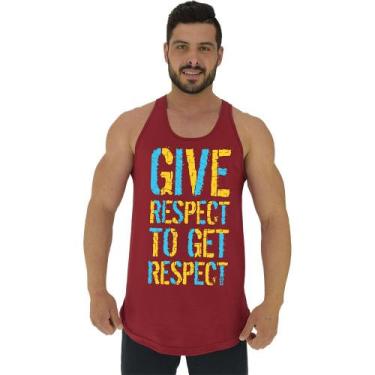 Imagem de Regata Longline Estampada Masculina MXD Conceito Give Respect, Masculi