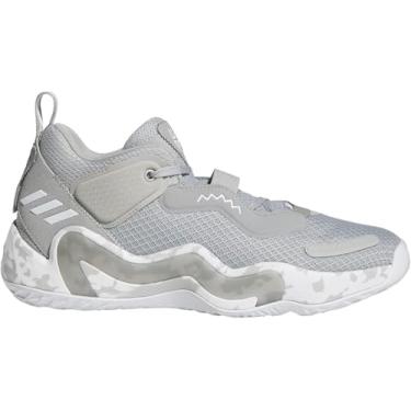 Imagem de adidas Noua pantof de baschet unisex-adult DON Issue 3 bărbați 5/femei 6 gri/alb