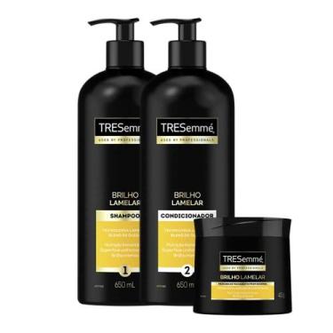Imagem de Kit Shampoo Tresemmé Brilho Lamelar 650ml + Condicionador Tresemmé Bri