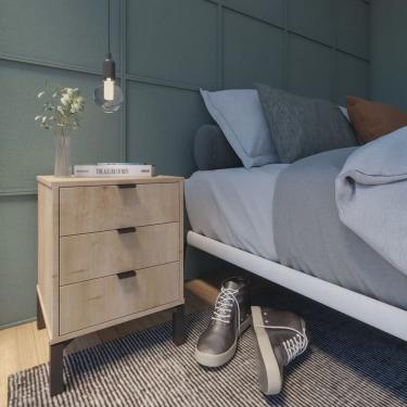 Imagem de Mesa de Cabeceira 3 Gavetas Morgan Falkk