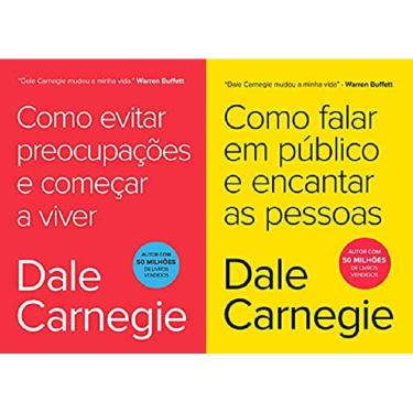 Imagem de Kit 2 livros dale carnegie Como Falar em Público e Encantar as Pessoas + Como evitar preocupações e começar a viver