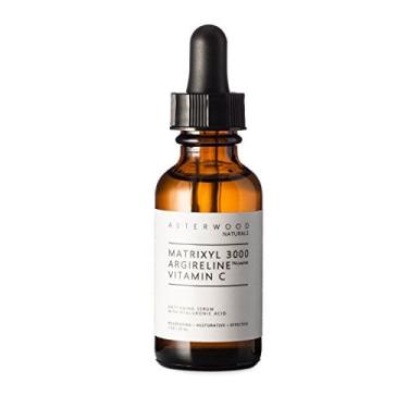 Imagem de Asterwood Naturals Triple Repair Matrixyl 3000 + Argireline + Ácido Hialurônico + Soro de Vitamina C Orgânica para Rosto Soro facial anti-envelhecimen