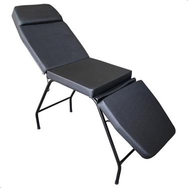 Imagem de Maca 3 Posições Reclinável Estética Tattoo Preto Fact For-Ty