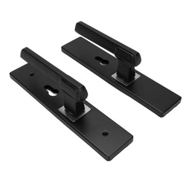 Imagem de Maçaneta da Porta Interior Com Rolamentos Silenciosos Pretos para o Quarto da Segurança do Banheiro